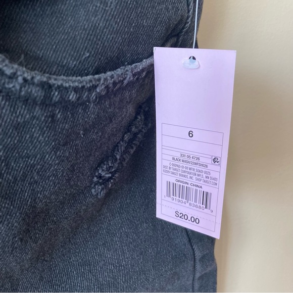 Wild Fable NWT High rise Black Denim Bermuda Shorts - Picture 2 of 6